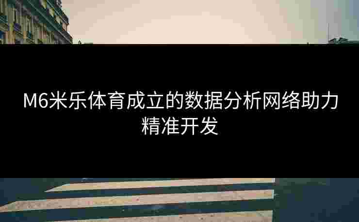 M6米乐体育成立的数据分析网络助力精准开发