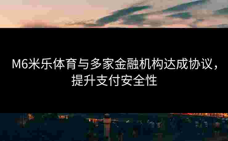 M6米乐体育与多家金融机构达成协议，提升支付安全性