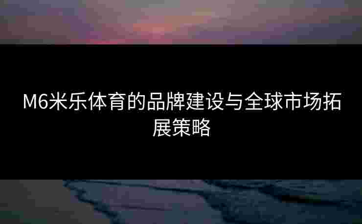 M6米乐体育的品牌建设与全球市场拓展策略