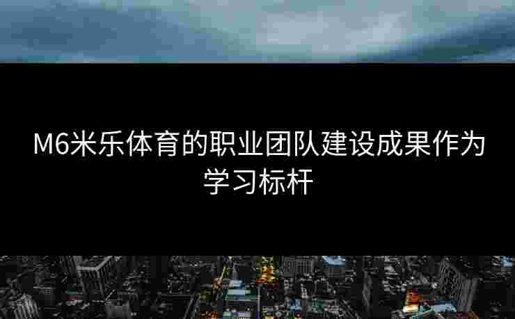 M6米乐体育的职业团队建设成果作为学习标杆